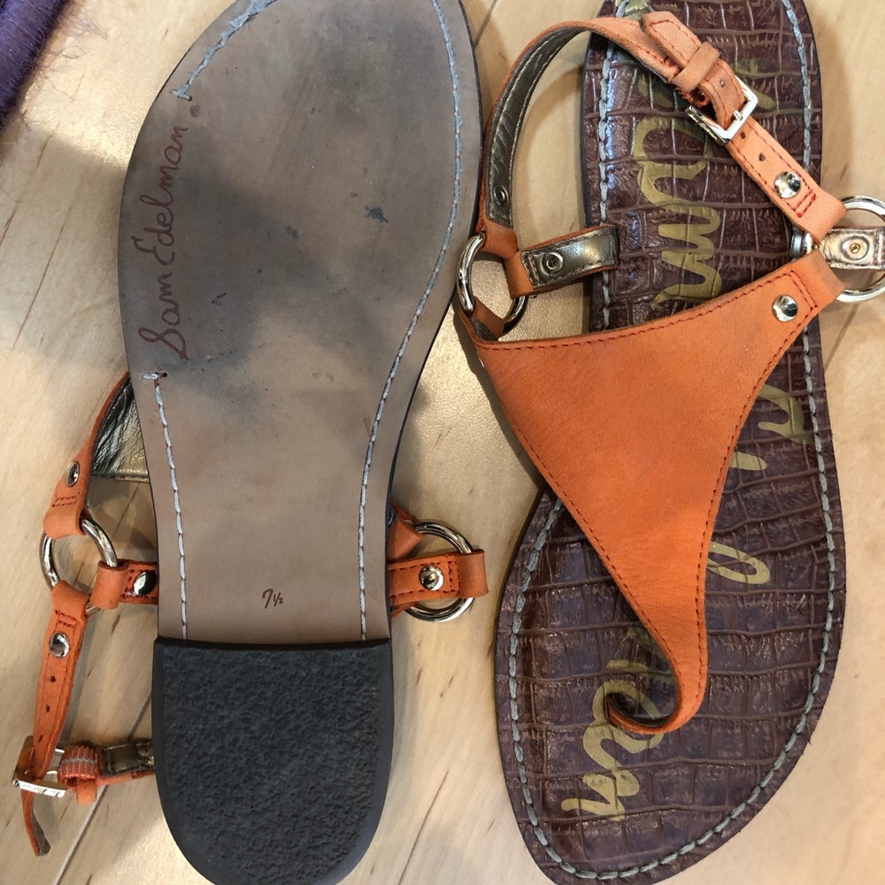 Sam Edelman Orange Sandals